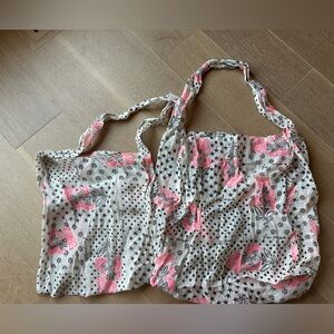 Free People Reusable Tote Bags Boho Set of 2